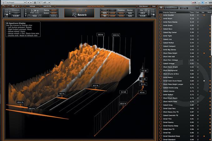高品质脉冲响应混响插件 HOFA IQ-Reverb插图